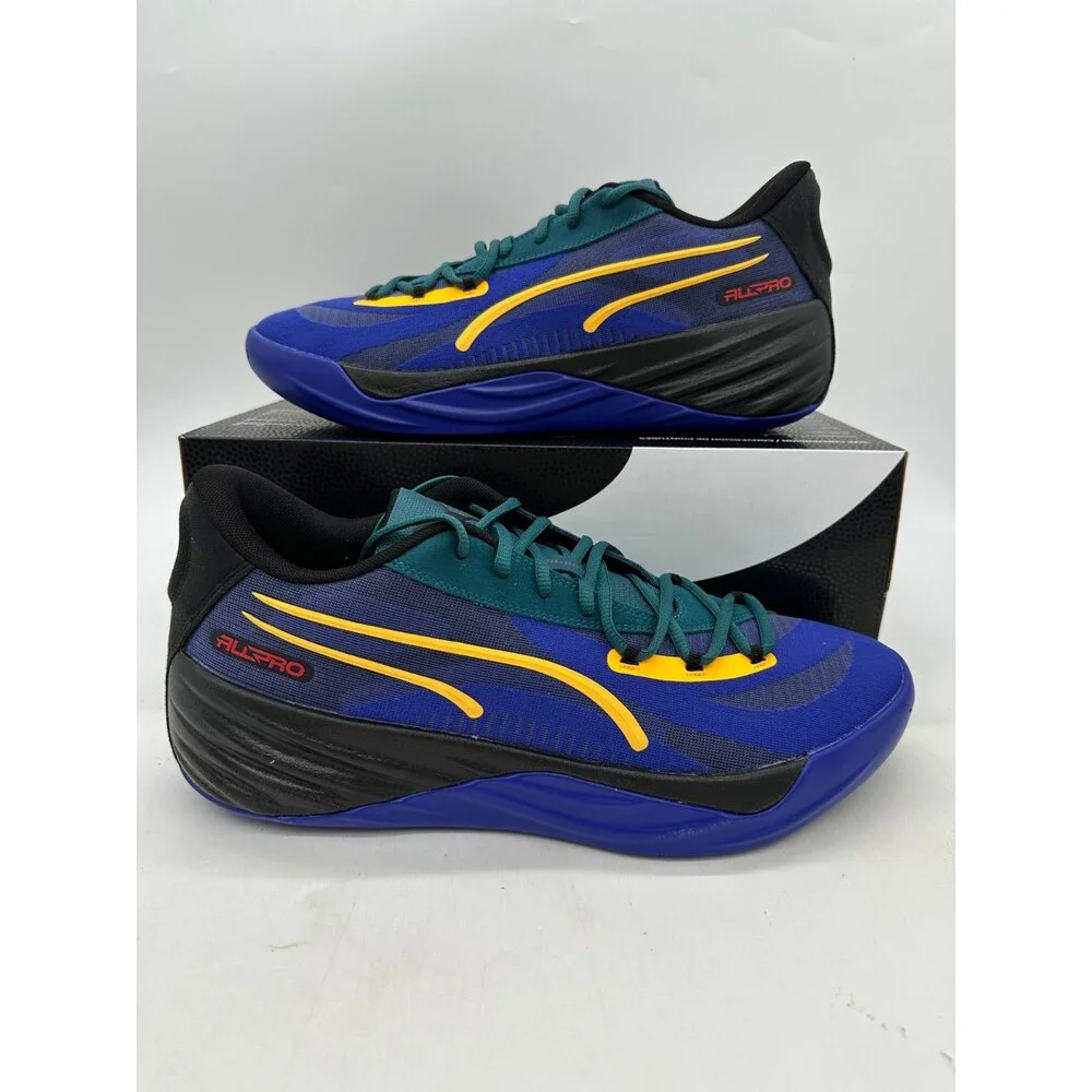 Puma All Pro Nitro Men's Size 13 Blue Black Basketball Athletic Shoes 310387 01